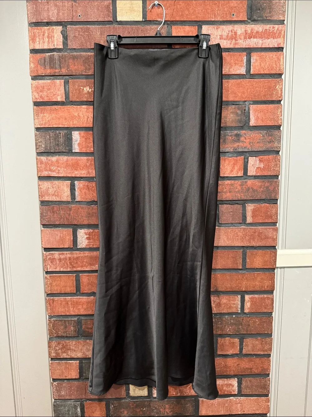 Babyboo Satin A-Line  Skirt - Black
